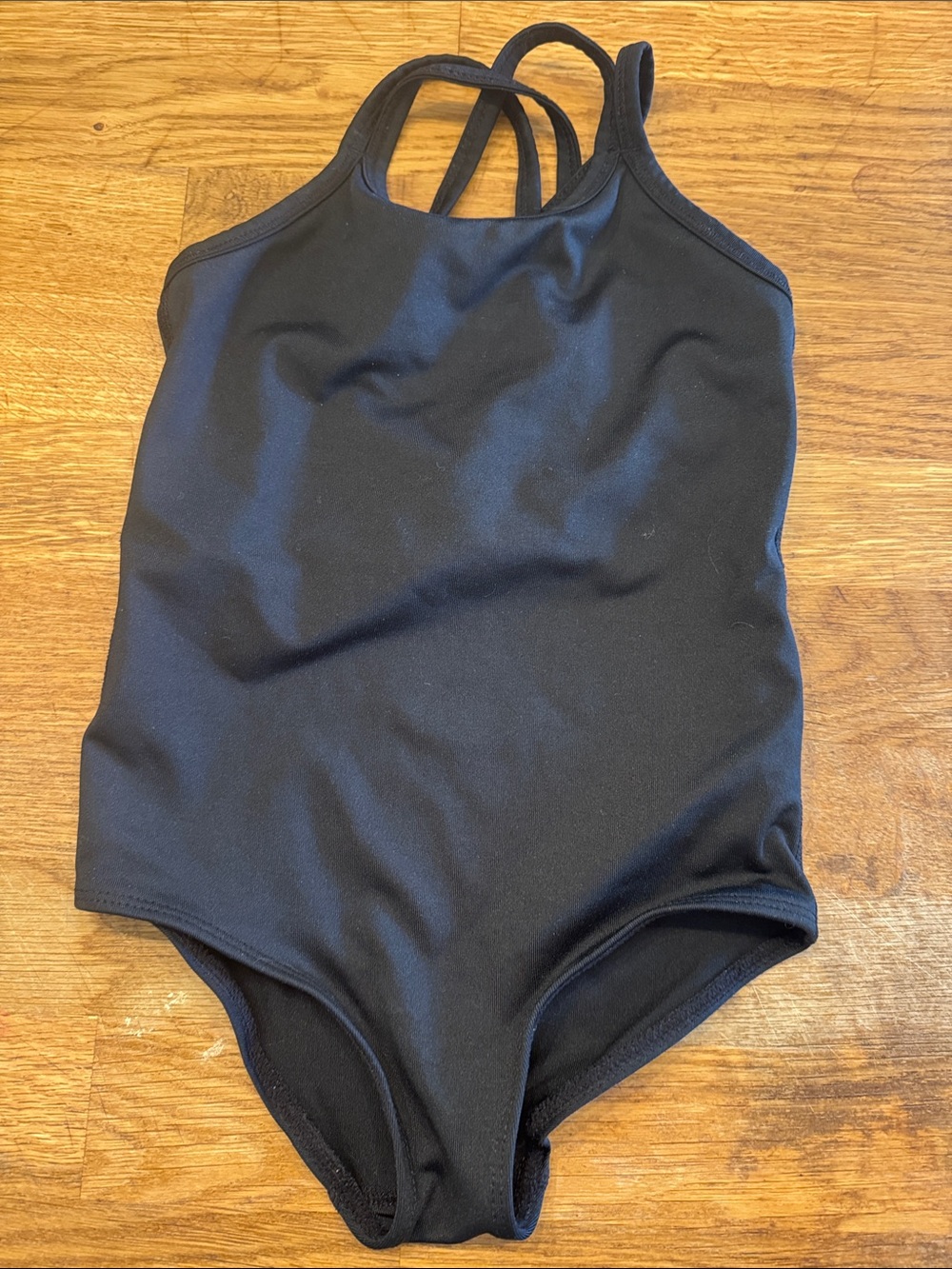 Girls' Black One-Piece Body Suit- Classic Tank Style